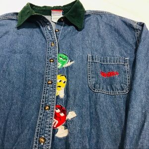 Women’s M & M’s Denim Button Down